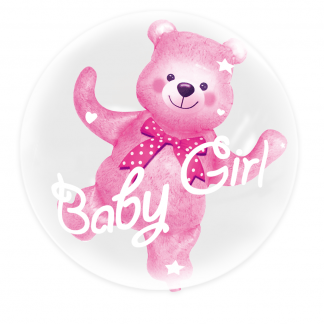 Folijski Balon - Balon U Balonu, Baby Girl-Medo (~59x69 cm)