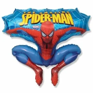 Spiderman folijski balon promjera oko 53 cm s upečatljivim superherojskim dizajnom. Savršen za rođendane – stvara akcijsku atmosferu i oduševljava male fanove.
