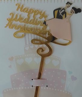 Toper Za Tortu - Happy Wedding Anniversary
