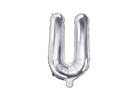 Party / Rođendan Slovo U - Srebrni ~35cm