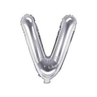 Party / Rođendan Slovo V - Srebrni ~35cm