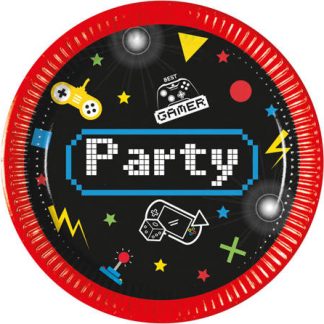 Party / Rođendan Papirnati Tanjuri - Gamer, 19,5cm, 8kom