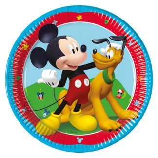 Party / Rođendan Papirnati Tanjuri - Mickey - Miki, 19,5cm, 8kom