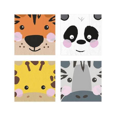 Rođendanske Salvete - Wild Animals, Safari, 33x33, 20kom