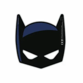 Batman papirnata maska s prepoznatljivim crnim dizajnom superheroja iz Gothama. Savršen dodatak dječjim rođendanima i Batman tematskim zabavama.