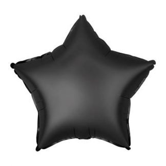 Folijski Balon - Zvijezda, Crna ~45cm