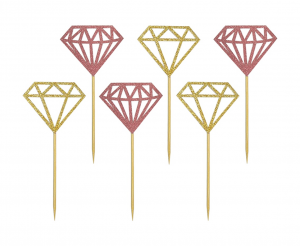 Toper Za Tortu / Muffine - Dijamant, 6kom