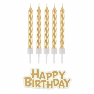 Rođendanske Svijeće Za Tortu - Happy Birthday set, 16 kom
