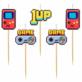 Rođendanske Svijeće Za Tortu - Game on Set, 5 kom ~ 3cm