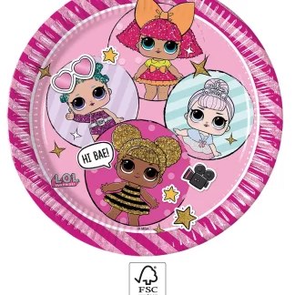 Party / Rođendan Papirnati Tanjuri - LOL, 23cm, 8kom