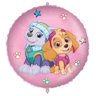 Folijski Balon - Psići U Ophodnji - Paw Patrol Skye & Everest - Okrugli (~46 cm)
