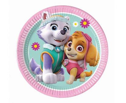 Party / Rođendan Papirnati Tanjuri - Paw Patrol, Psići U Ophodnji (Sky i Everest), 19,5cm, 8kom
