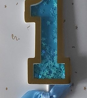 Toper Za Tortu - 1. Rođendan, Plavi, 23cm