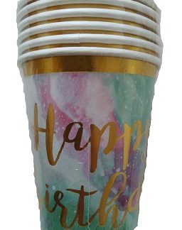 Papirnate Čaše Za Party / Rođendan - Happy Birthday, 200mL, 6kom
