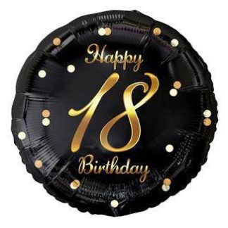 Folijski Balon - Happy 18 Birthday ~36 cm