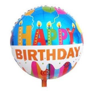 Folijski Balon - Happy Birthday ~36 cm