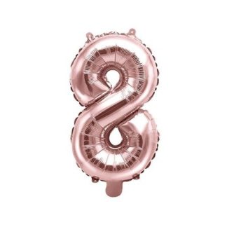 Party / Rođendan Balon Broj 8 - Rose Gold , 35cm