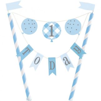 Party / Rođendan Toper Za Tortu - Happy 1st Birthday, Plavi