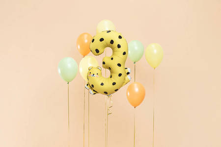 Party / Rođendan Balon Broj 3 - Leopard ~ 68x98cm - Slika 2