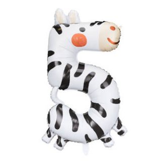 Party / Rođendan Balon Broj 5 - Zebra~ 68x91cm