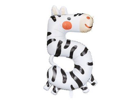 Party / Rođendan Balon Broj 5 - Zebra~ 68x91cm