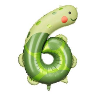Party / Rođendan Balon Broj 6 - Kornjača~ 75x99cm