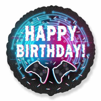 Folijski Balon - Happy Birthday Game Kontroler (~46 cm)