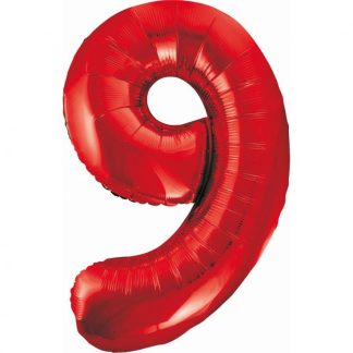 Party / Rođendan Balon Broj 9 - Crveni, 85cm