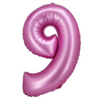 Party / Rođendan Balon Broj 9 - Satin Pink, 76cm