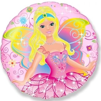 Folijski Balon - Princeza (Vila), Roza ~ 45cm