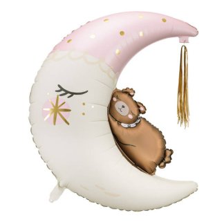 Folijski Balon - Medo i Mjesec ~ 71x86 cm