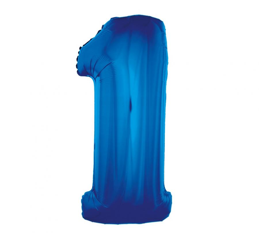 Party / Rođendan Balon Broj 1 - Plavi, 92cm