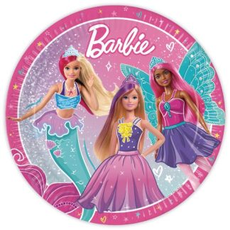 Barbie papirnati tanjuri 23 cm (8 kom) s prepoznatljivim glam dizajnom za nezaboravan party. Dodaj u košaricu i oduševi goste na prvi pogled!