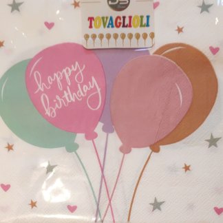 Salvete - Happy Birthday, 33x33, 15kom
