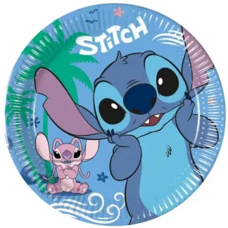 Lilo i Stitch papirnati tanjuri 20 cm (8 kom) sa šarenim motivima za veselu dječju proslavu. Dodaj u košaricu i stvori party pun osmijeha!