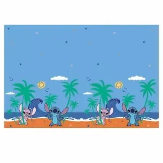 Lilo i Stitch stolnjak 120x180 cm sa šarenim motivima za veselu dječju proslavu. Dodaj u košaricu i stvori savršen party stol!