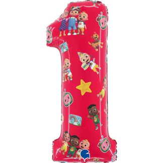 Party / Rođendan Balon Broj 1 - Cocomelon ~ 66cm
