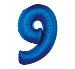 Party / Rođendan Balon Broj 9 - Plavi, 92cm