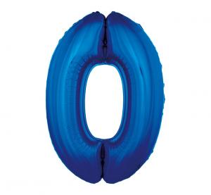 Party / Rođendan Balon Broj 0 - Plavi, 92cm