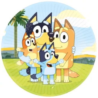 Papirnati Tanjuri – Bluey, 23cm, 8kom