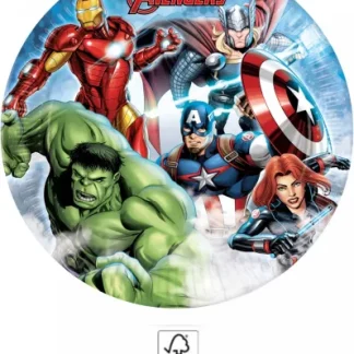 Papirnati Tanjuri - Avengers, 23cm, 8kom