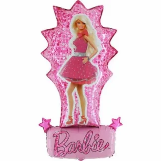 Folijski Barbie balon promjera oko 54 cm s atraktivnim, sjajnim dizajnom koji privlači pažnju. Idealan za rođendane – stvara wow efekt i oduševljenje na prvi pogled.
