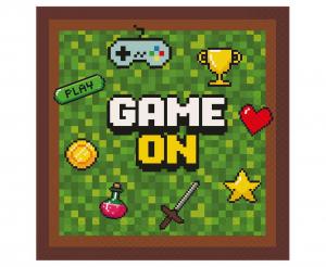 Rođendanske Salvete - Game On, 33x33, 20kom