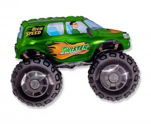 Folijski Balon - Auto Monster Truck, Zeleni ~ 68x96 cm