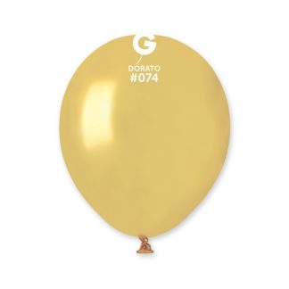Lateks Balon Gemar AM50/074 Metalik Dorato Zlatna, 13cm (1 kom)