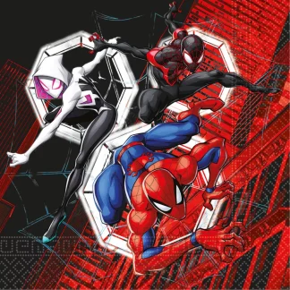 Rođendanske Salvete - Spiderman World Of Webs, 33x33cm, 20kom