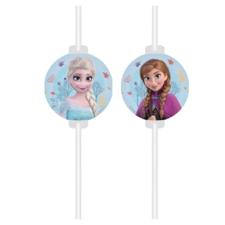 Frozen Idyllic Wonder papirnate slamke s dekorativnim motivima Else i Anne. Savršen dodatak Frozen rođendanima i bajkovitoj dekoraciji party stola.