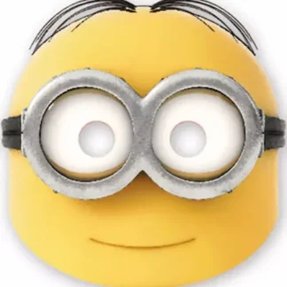 Papirnata Minions maska s prepoznatljivim naočalama i veselim licem omiljenog Malca. Savršen dodatak dječjim rođendanima i Minions tematskim zabavama.