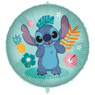 Folijski balon Stitch okrugli 46 cm sa šarenim motivom za veselu dječju proslavu. Dodaj u košaricu i stvori party pun osmijeha!