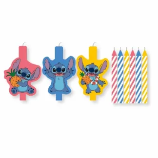Stitch rođendanske svijeće (9 kom) sa šarenim motivima za veselu dječju tortu. Dodaj u košaricu i stvori nezaboravan rođendanski trenutak!